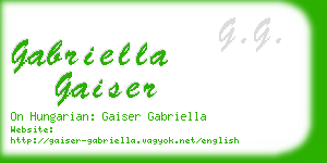 gabriella gaiser business card